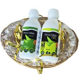 Cesta Regalo Jugo y Gel Aloe Vera puro 2x 250ml 2 - Penca Zábila 